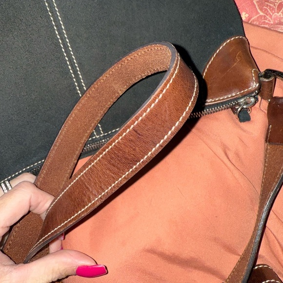 Dooney & Bourke Black and Brown Shoulder Bag - Picture 3 of 7